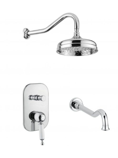 Bugnatese Oxford falsík alatti zuhanyszett kádkifolyóval, kr