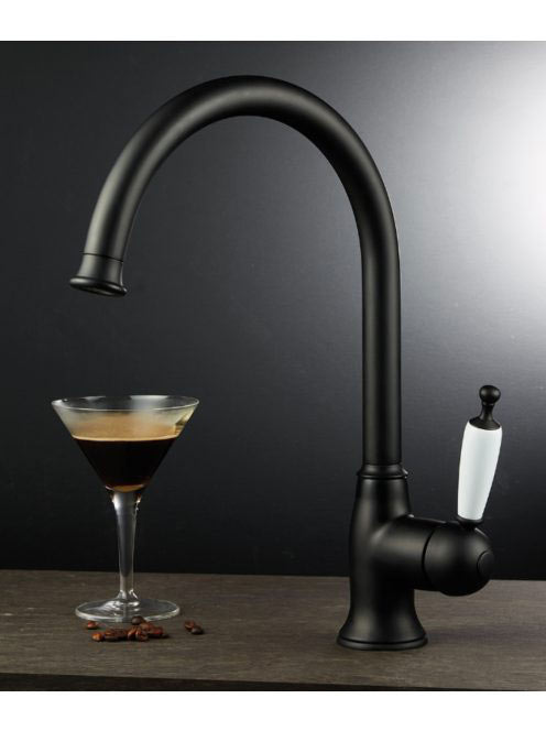 Bugnatese Oxford mosogatócsaptelep, matt fekete 6381NE - Kon