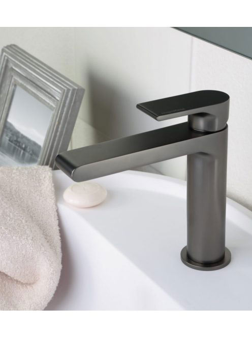 Bugnatese Simple mosdócsaptelep leeresztővel, grafit fekete