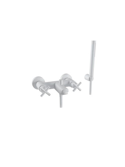Bugnatese Rodos kádcsaptelep zuhanyszettel, matt fehér 7300B