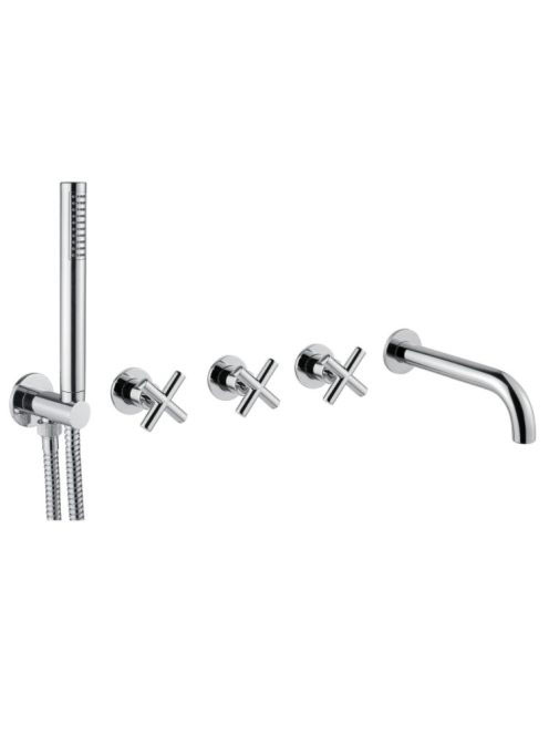 Bugnatese Rodos falsík alatti zuhanyrendszer, króm 7319CR -