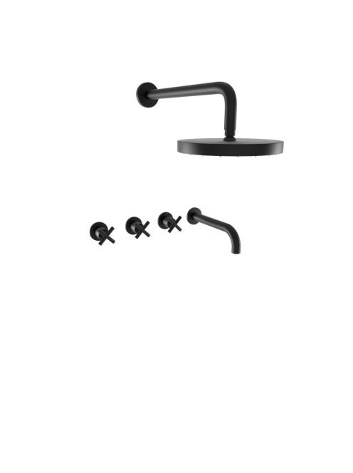 Bugnatese Rodos falsík alatti zuhanyrendszer, matt fekete 73