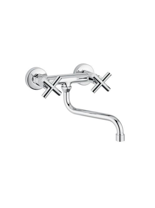 Bugnatese Rodos fali mosogatócsaptelep, matt fekete 7352NE -