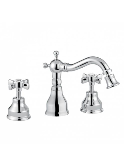 Bugnatese Princeton 3-lyukas bidé csaptelep leeresztővel, br