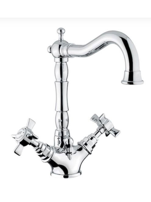 Bugnatese Princeton mosdócsaptelep leeresztővel, króm/arany