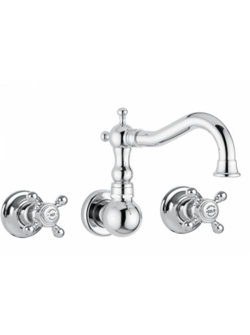 Bugnatese Arcadia 3-lyukas fali mosdócsaptelep leeresztő nél