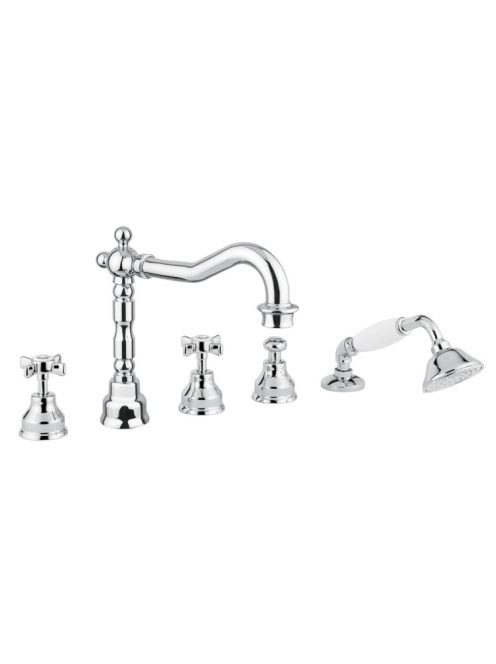 Bugnatese Princeton peremre szerelhető 5 lyukas kádcsaptelep