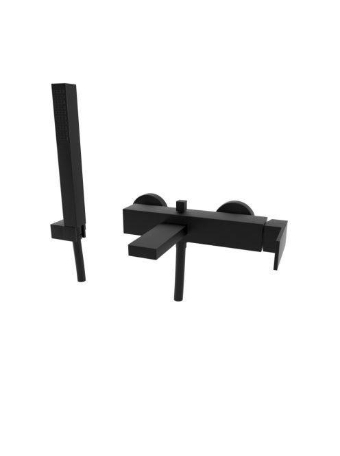 Bugnatese Tetris kádcsaptelep zuhanyszettel, matt fekete 910