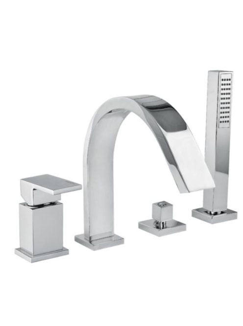 Bugnatese Tetris peremre szerelhető 4 lyukas kádcsaptelep, k