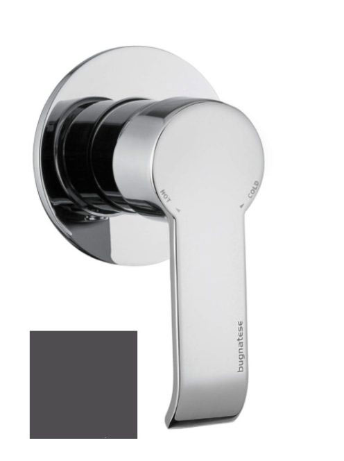 Bugnatese Tess egykaros zuhanycsaptelep, matt fekete 9630NE