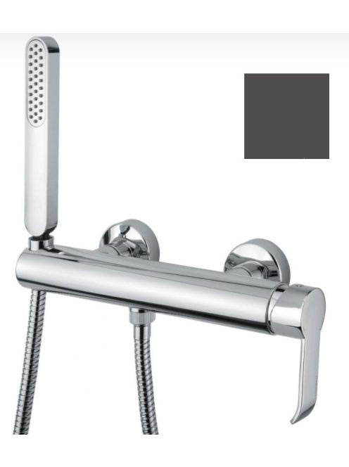 Bugnatese Tess zuhanycsaptelep zuhanyszettel, matt fekete 96