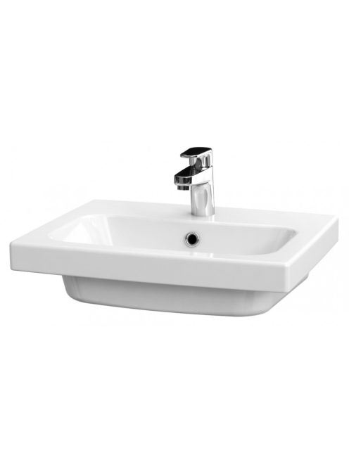 Cersanit Colour 50 bútorra szerelhető kerámia mosdó túlfolyó