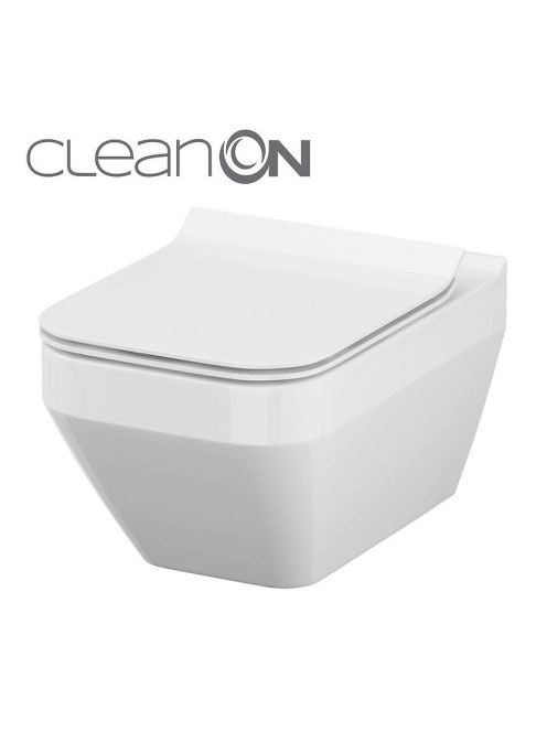 Cersanit Crea Cleanon szögletes fali WC csésze ülőke nélkül