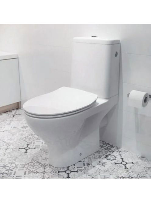 Cersanit Moduo perem nélküli monoblokk WC tartállyal és ülők
