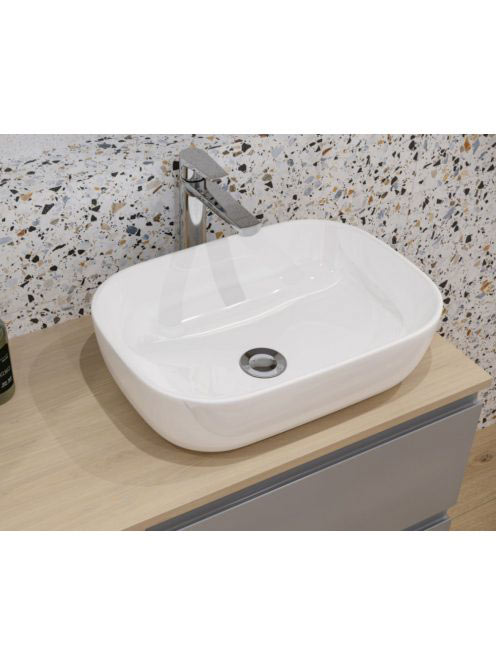 Cersanit Moduo 55cm szögletes alakú pultra tehető mosdó K116