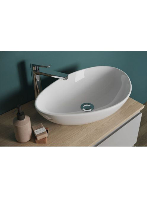 Cersanit Moduo 40cm ovális alakú pultra tehető mosdó K116-05