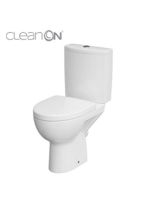Cersanit Parva Cleanon Perem nélküli kompakt WC csésze hátsó