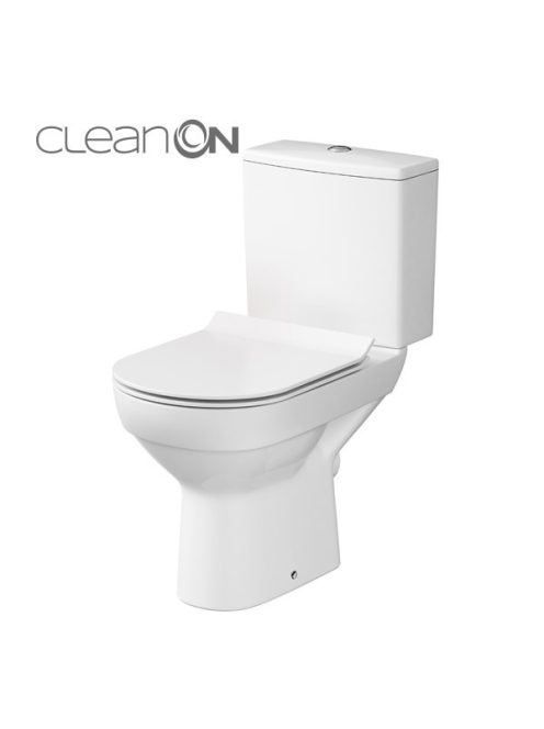 Cersanit City New Cleanon perem nélküli kompakt WC csésze há
