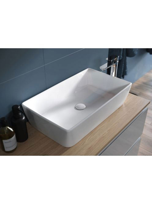 Cersanit City pultra ültethető mosdótál 60x36 kerámia lefoly