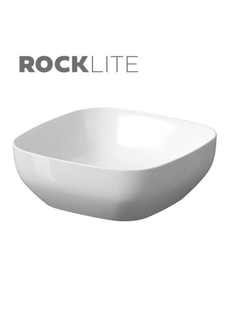 Cersanit Larga ROCKLITE kerámia mosdótál 38x38 cm, túlfolyó
