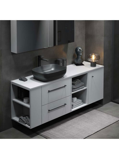 Cersanit Larga ROCKLITE kerámia mosdótál 50x38,5 cm, túlfoly