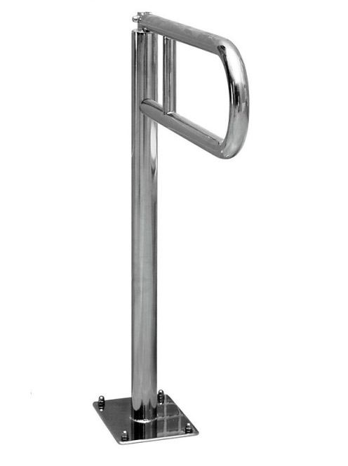 Cersanit Etiuda padlóhoz rögzített kapaszkodó 80x60 cm, króm