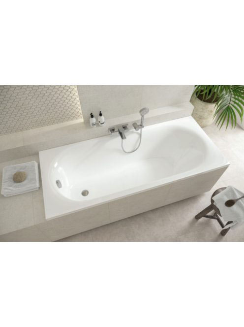 Cersanit Octavia 160x70 akril kád állítható lábakkal, fehér