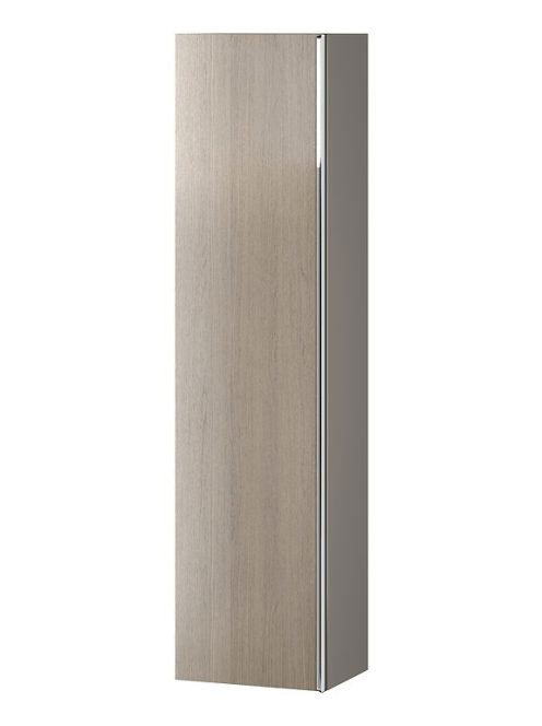 Cersanit Virgo szürkés tölgy magas szekrény 160x40, króm fog