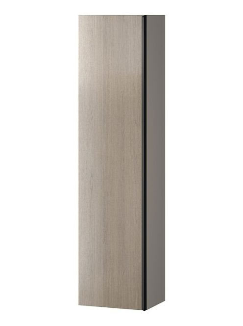 Cersanit Virgo szürkés tölgy magas szekrény 160x40, fekete f