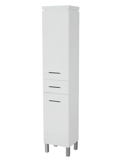 Cersanit Olivia 180 álló szekrény szennyeskosárral, krómozot