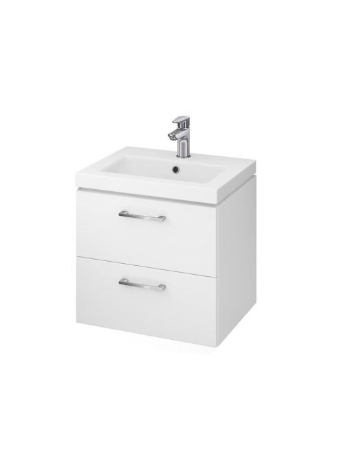 Cersanit Lara Como 50 fali szekrény 2 fiókkal és kerámia mos