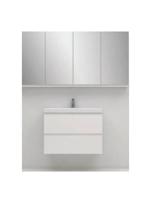 Cersanit Moduo 80 szekrény keskeny kerámia mosdóval, fényes