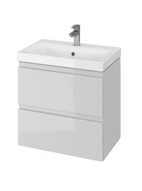 Cersanit Moduo Slim 60 szekrény keskeny mosdóval, szürke S80