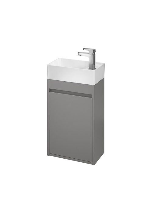 Cersanit Crea 1 ajtós fali szekrény és kerámia mosdóval 40x2