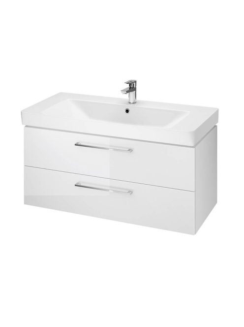 Cersanit Lara 100 fehér alsószekrény Mille kerámia mosdóval