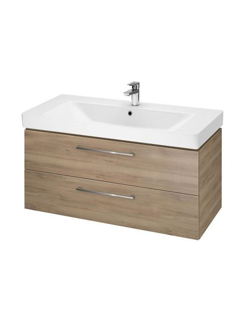 Cersanit Lara 100 alsószekrény kerámia Mille mosdóval, dió S