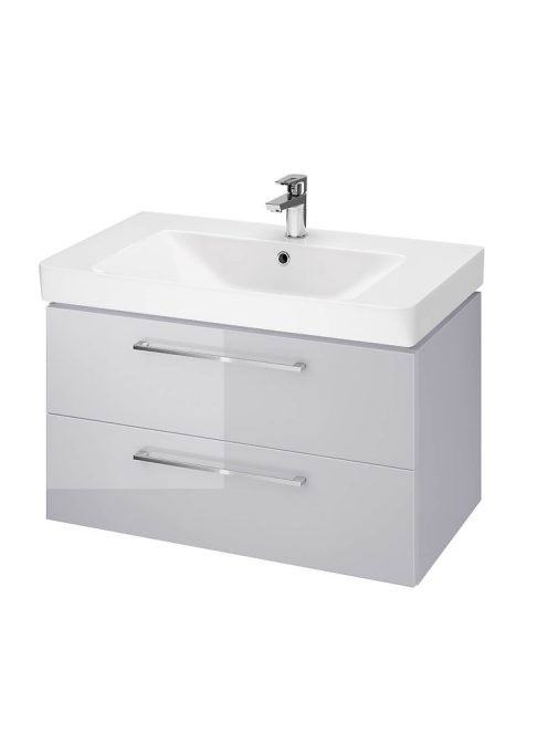 Cersanit Lara 80 szürke alsószekrény Mille kerámia mosdóval