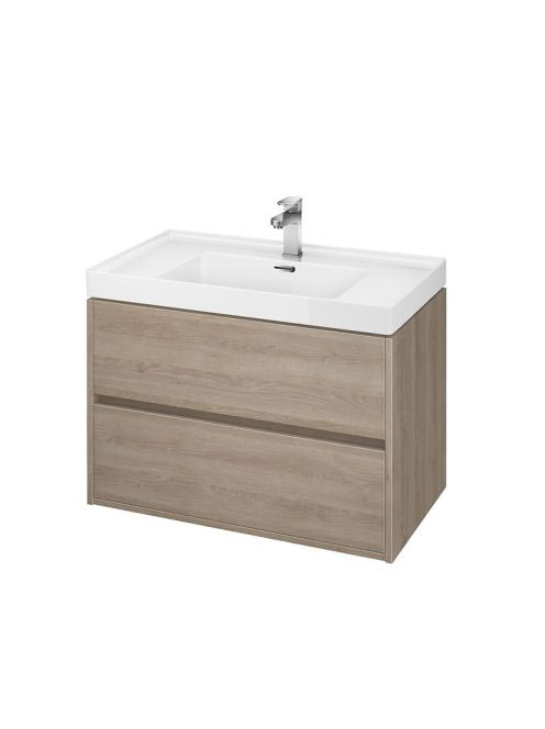 Cersanit Crea alsószekrény 80 cm-es mosdóhoz, tölgy S924009