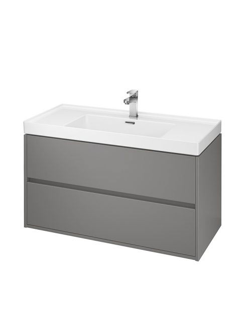 Cersanit Crea alsószekrény 100 cm-es mosdóhoz, matt szürke S