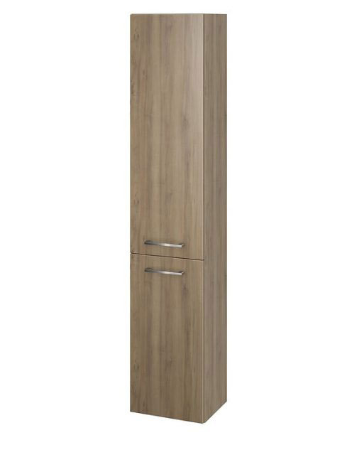 Cersanit Lara falra függesztett magas szekrény 150x30, dió S