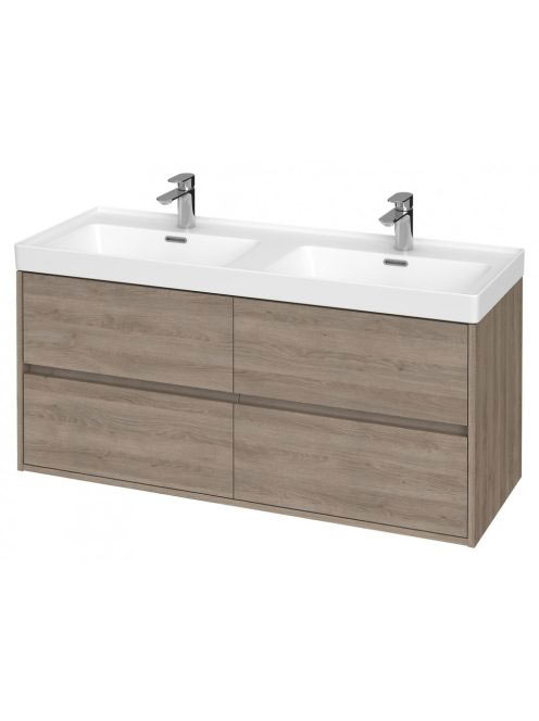 Cersanit Crea alsószekrény 120 cm-es kerámia mosdóhoz, tölgy