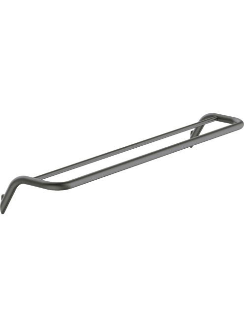 Deante Silia falra szerelhető dupla törölközőtartó, titánium