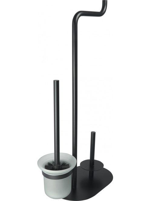 Deante Silia 3 funkciós WC-papír tartó, matt fekete ADI_N732