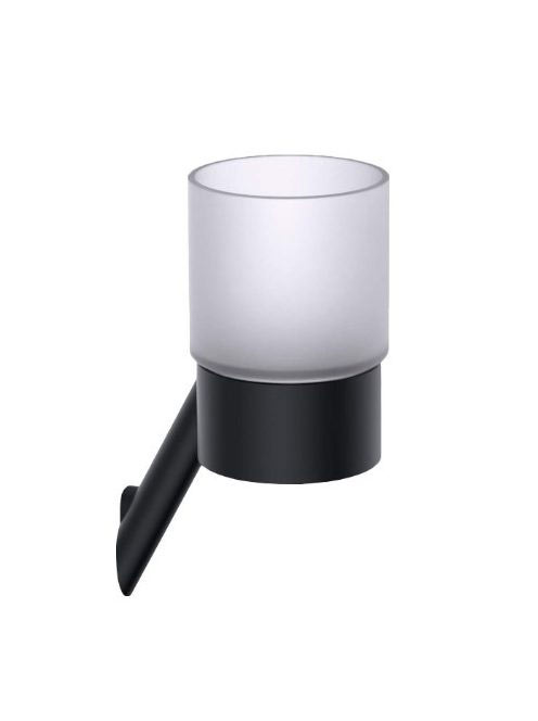 Deante Silia fali pohártartó, fekete ADI N911 - Fürdőszoba -