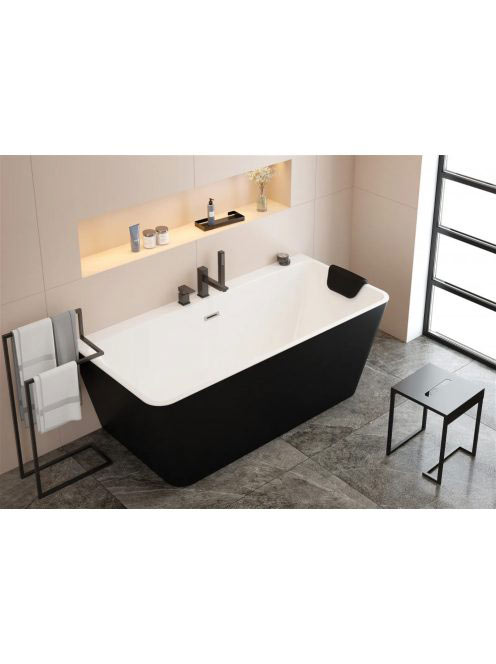 Deante Mokko fürdőszobai ülőke, matt fekete ADM N51T - Fürdő