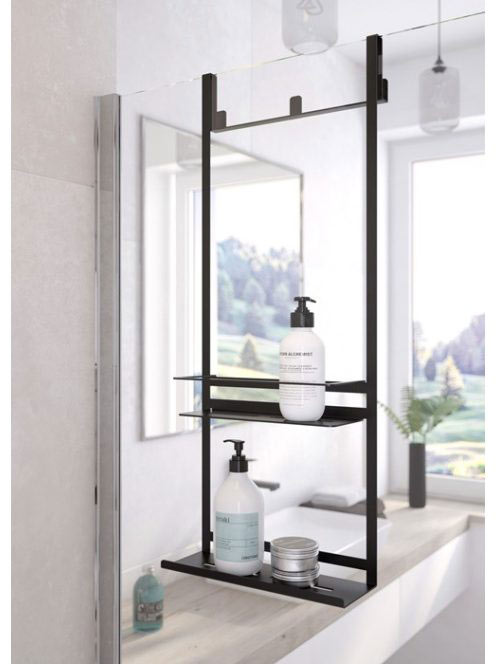 Deante Mokko polc A típusú zuhanykabinhoz, fekete ADM N52K -