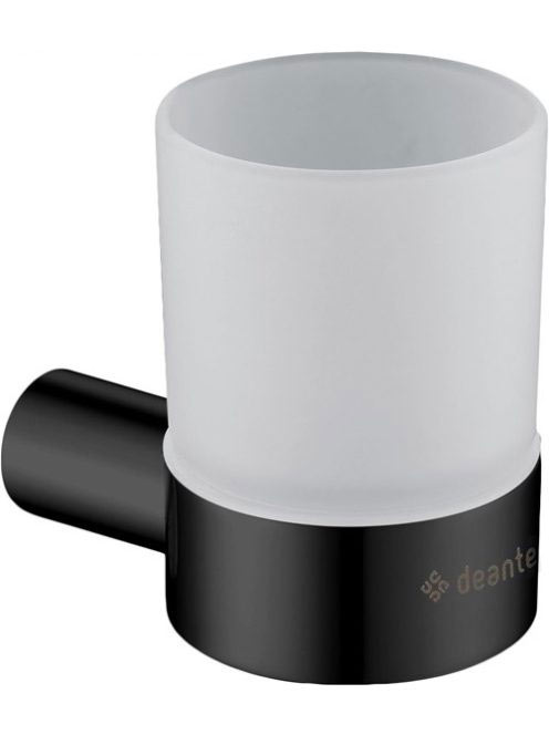 Deante Round fali pohártartó, fekete ADR N911 - Fürdőszoba -