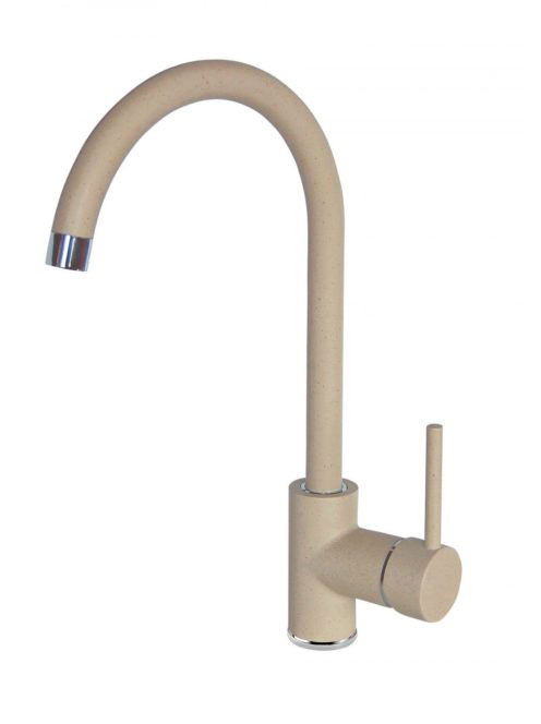 Deante Nemezja magasított konyhai csaptelep, homok/króm BEN_