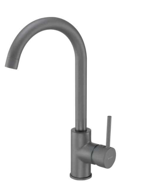 Deante Nemezja magasított konyhai csaptelep, metál antracit