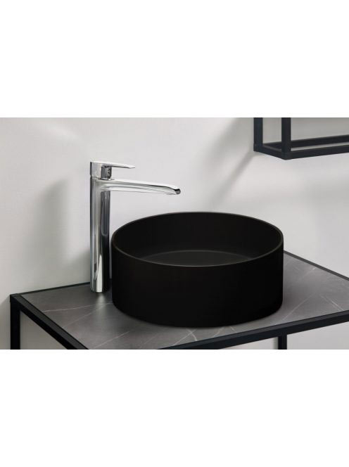 Deante Corio magasított perlátoros mosdócsaptelep krómozott